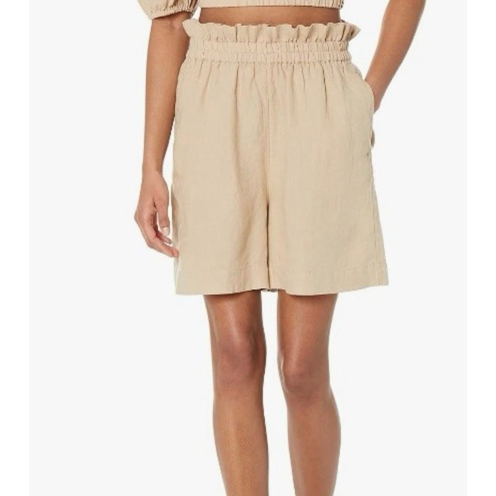 The Drop Women's Standard Priya Pull-on 100%‎ Linen Shorts 4XL